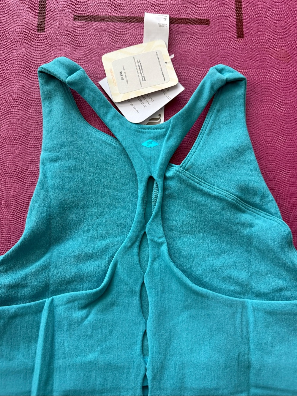 Fabletics SculptKnit Keyhole Built-In Bra Tank - Picture 5 of 5